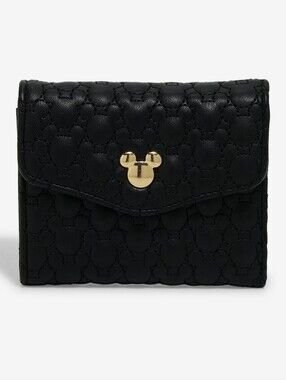 Boxlunch Disney Black Quilted Mickey Mouse Wallet